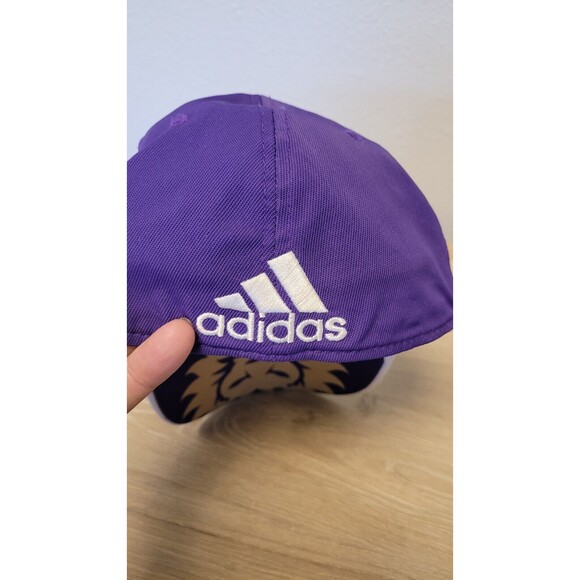 Orlando City SC Adidas MLS Soccer Team Logo Flex Fit Cap Hat Sm Med Purple - Picture 3 of 6